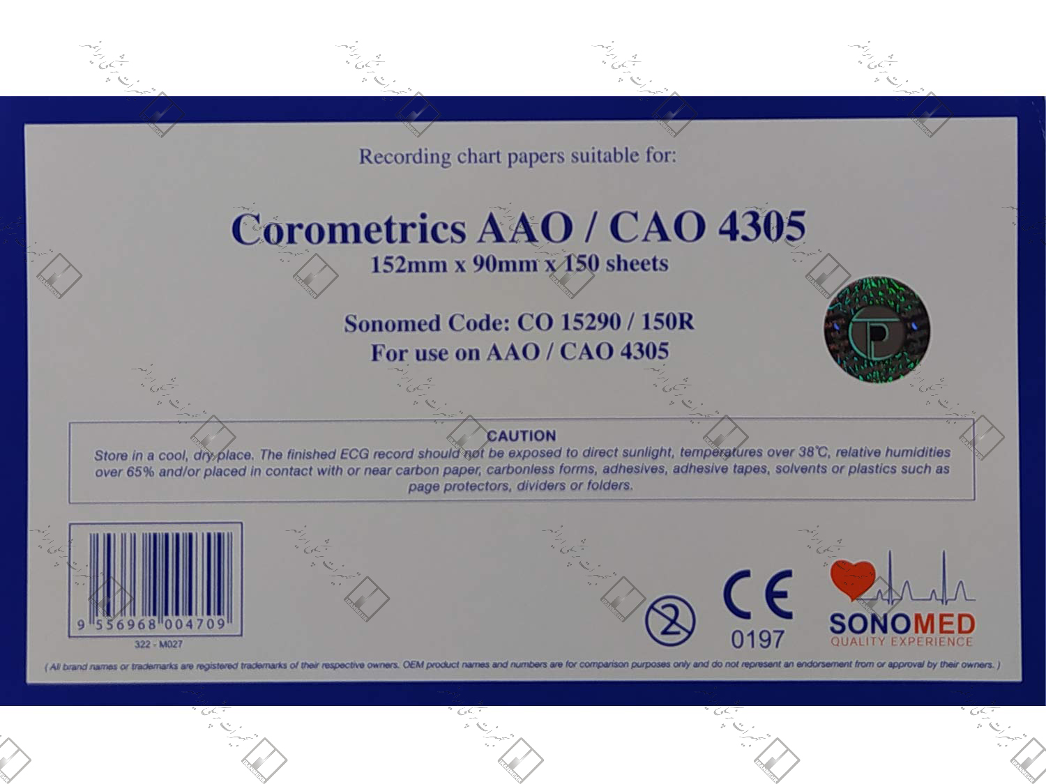 کاغذ پزشکی کتابی Corometrics AAO