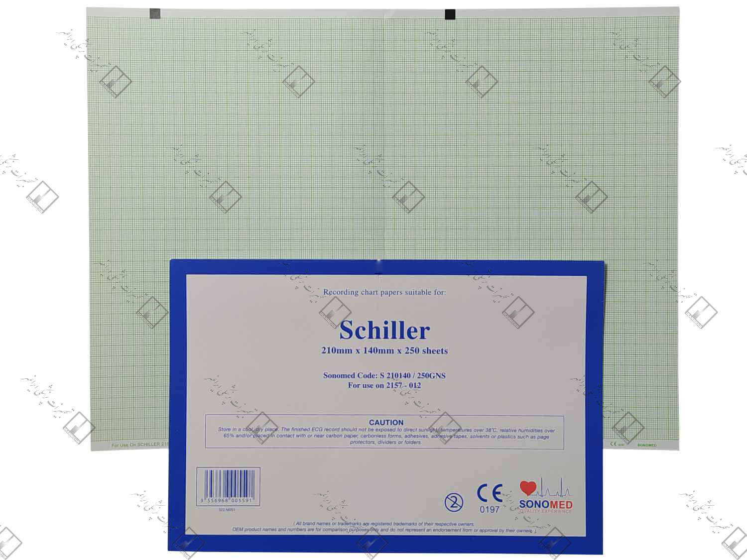کاغذ پزشکی Schiller 210*140mm 