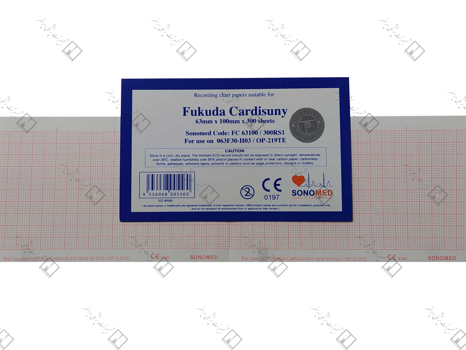 کاغذ پزشکی Fukuda Cardisuny 63*100mm